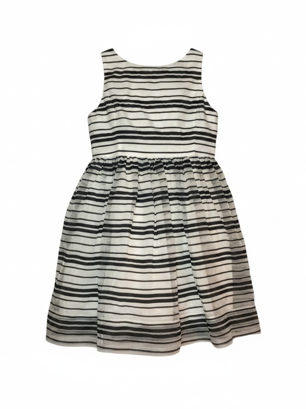 Polo by Ralph Lauren Black and White Striped Sleeveless Dress